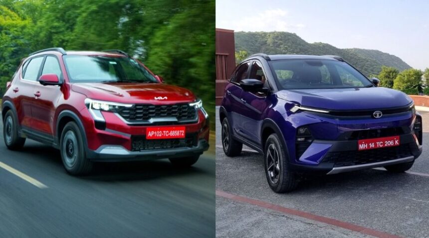 Tata Nexon vs Skoda Kylaq vs Kia Seltos vs Mahindra XUV 3XO | Fyndmycar