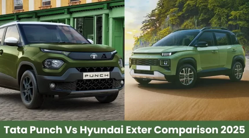 Tata Punch Vs Hyundai Exter Comparison