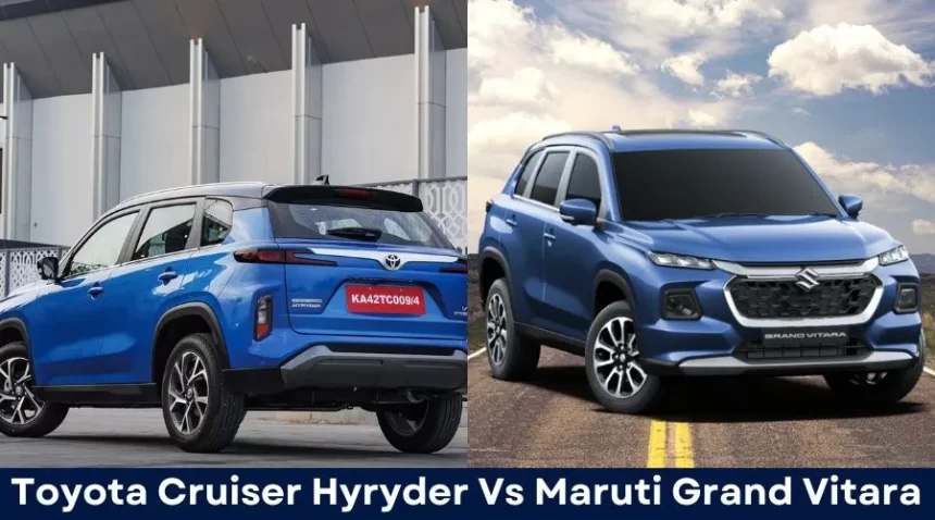 Toyota Cruiser Hyryder Vs Maruti Grand Vitara