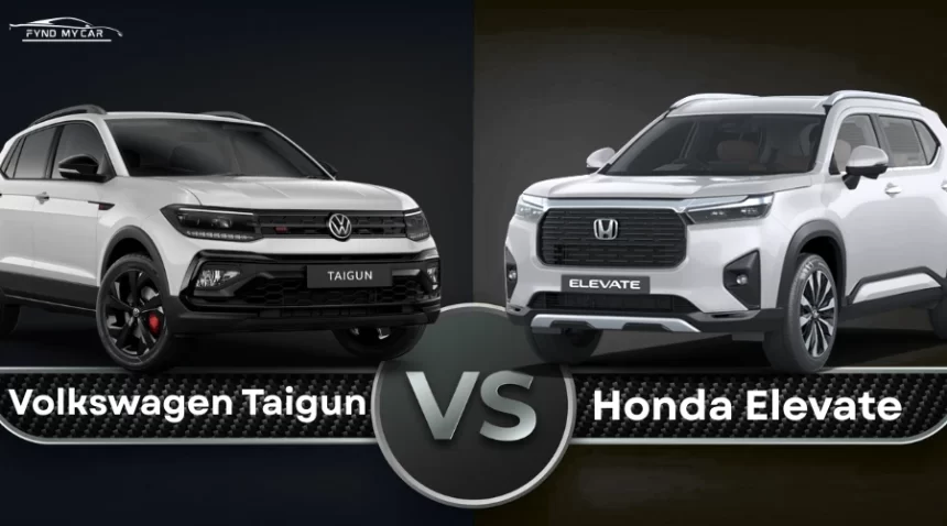 Honda Elevate Vs Volkswagen Taigun