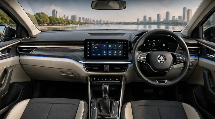 Skoda Slavia Facelift 2026 Interior
