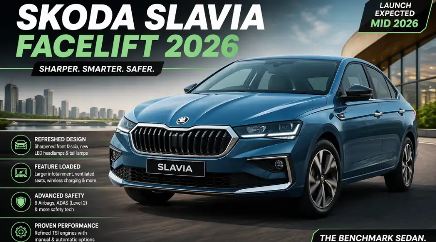 Skoda Slavia Facelift 2026