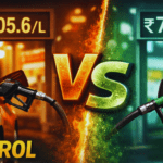 Petrol versus CNG price comparison.