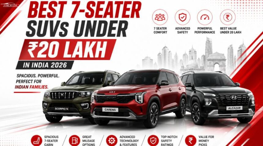 Best 7-Seater SUVs Under Rs 20 Lakh In India 2026