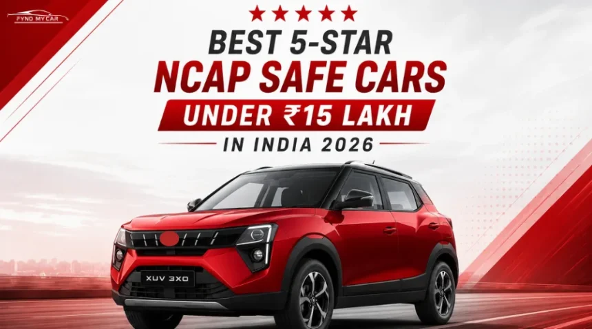 Best 5-Star NCAP Safe Cars Under ₹15 Lakh In India 2026