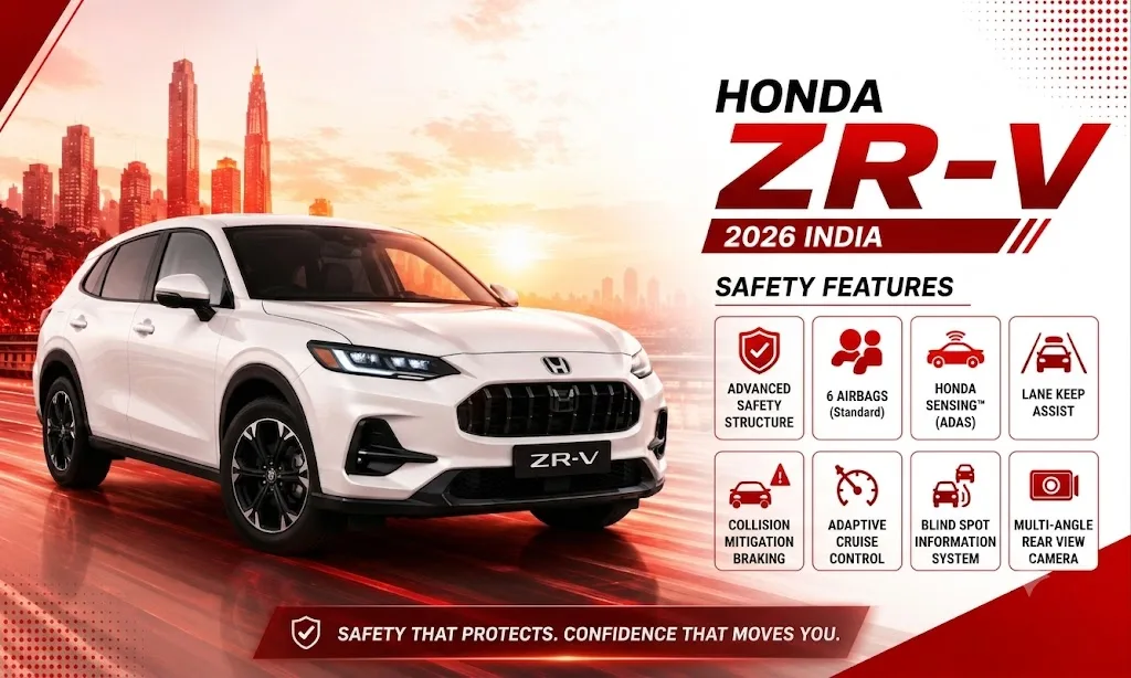 Honda ZR-V 2026 India Safety Features