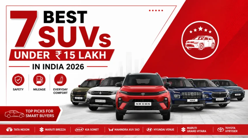 Best SUVs Under ₹15 Lakh in India 2026